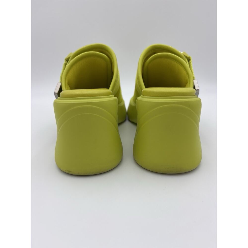Bottega Veneta Flash Buckle Mule Sandal Neon Yellow Chartreuse Size 39 / 9 - Picture 7 of 16
